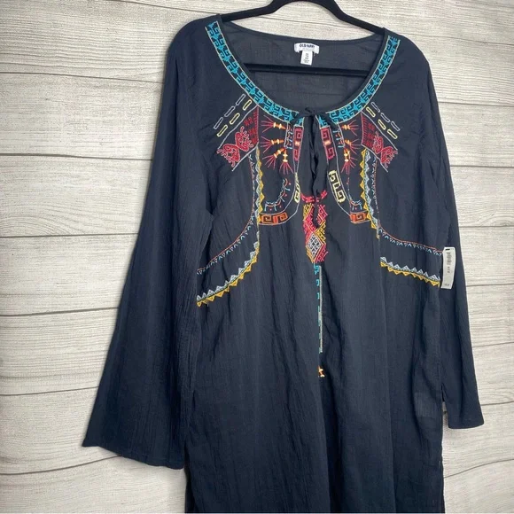 miss circle gold dress Miss Circle Women's Gazelle Embroidered Vintage Style Maxi Dress - Gold - Size XL